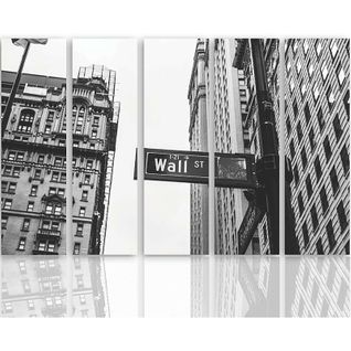 Tableau Wall Street 100 X 70 Cm Noir