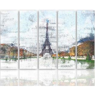 Tableau Tour Eiffel 6 300 X 140 Cm Blanc