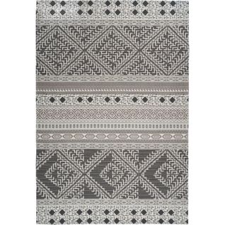 Tapis Extérieur Yoga 200 Taupe Crème 120 X 170 Cm Gris