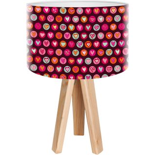 Lampe De Chevet Bois Multicolore 30x30x45cm