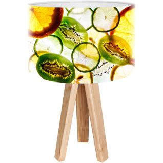 Lampe De Chevet Bois Multicolore 30x30x45cm