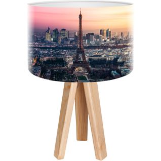 Lampe De Chevet Bois Multicolore 30x30x45cm