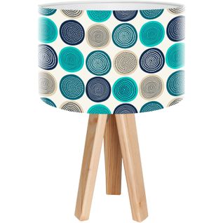 Lampe De Chevet Bois Multicolore 30x30x45cm