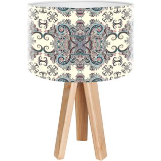 Lampe De Chevet Bois Multicolore 30x30x45cm