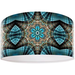 Suspension Mandala 308-30 Rond Ø 50 Cm Bleu