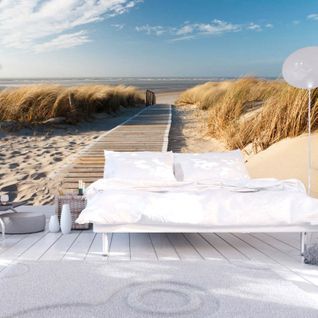 Papier Peint Plage Mer Du Nord, Langeoog 450 X 270 Cm Beige