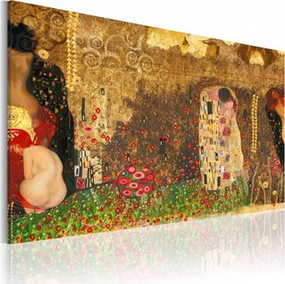 Tableau Inspiration Gustav Klimt 120 X 80 Cm Multicolore