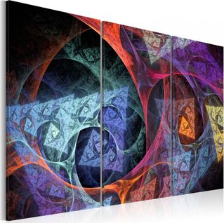 Tableau Abstraction De Différentes Couleurs 90 X 60 Cm Multicolore