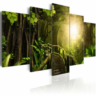 Tableau Jungle Magique 200 X 100 Cm Vert