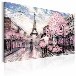 Tableau Paris En Rose 120 X 80 Cm Rose