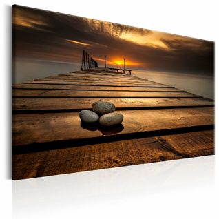 Tableau Endroit Paisible 60 X 40 Cm Marron