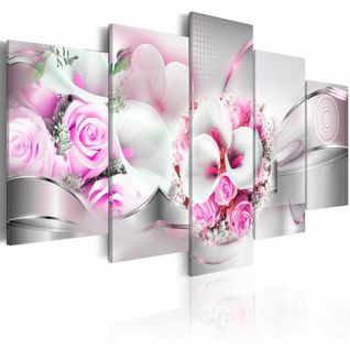 Tableau Mariage Rose 100 X 50 Cm Rose