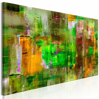 Tableau Royaume Vert 135 X 45 Cm Vert