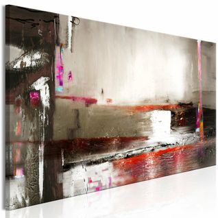 Tableau Tempête Étroite 150 X 50 Cm Blanc