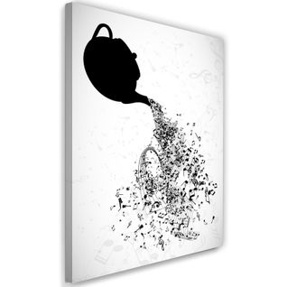 Tableau Image Abstraite XXL 40 X 60 Cm Blanc