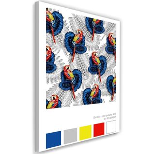 Tableau XXL Art Print Image Décor Exotique 70 X 100 Cm Blanc