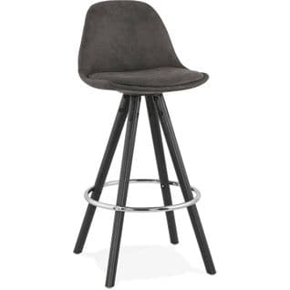 Tabouret Bar Bois Gris 41x41x87cm