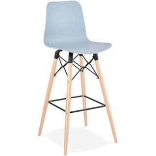 Tabouret Bar Résine Bleu 46x46x112cm