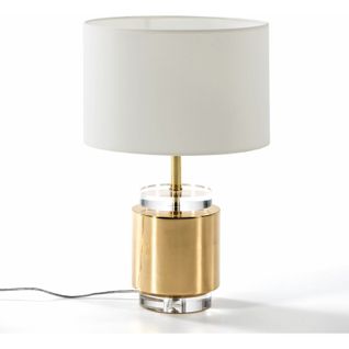 Lampe De Table Sans Abat-jour En Métal Doré Et Acrylique 14x14x33