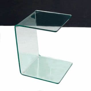 Table D’appoint En Verre Transparent 40x40x53