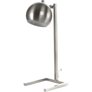 Lampe De Table Métal Argent 19x19x50cm