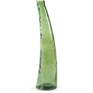 Vase Verre Vert 22x22x80