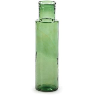 Vase Verre Vert 14x14x55