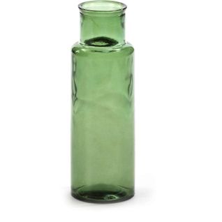 Vase Verre Vert 14x14x45