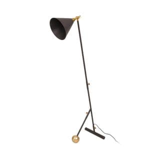 Lampadaire Or Noir 59x32x144cm