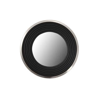 Miroir Mural Rond Argent Noir 3x51x51cm