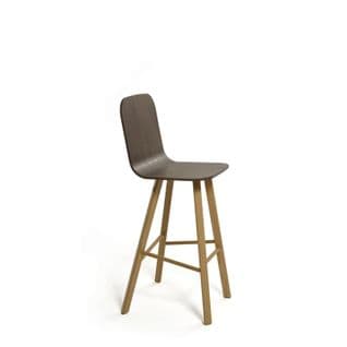 Tabouret Bois Chêne Et Noyer 52x48x115cm