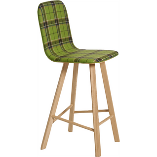 Tabouret Bois Chêne Et Vert 52x48x115cm