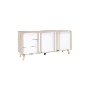 Buffet Moyen Modèle Malmo Blanc. Meuble Design Type Scandinave