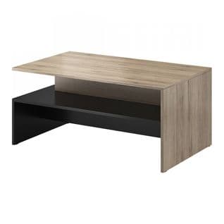 Table Basse Design Collection Ramos Coloris Chêne Et Noir.