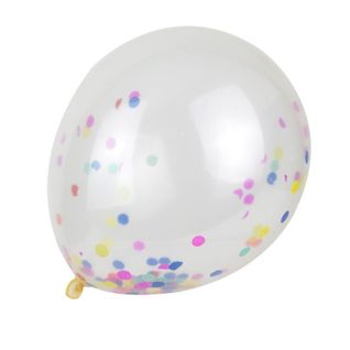 Lot De 10 Ballons "confettis" 4cm Multicolore