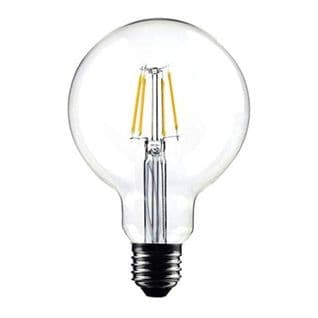 Ampoule G95 Filaments LED "droit" 2w Transparent