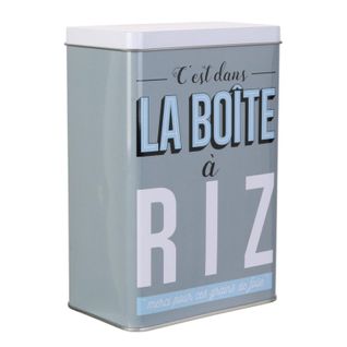 Boîte De Conservation "ma Boîte à Riz" 18cm Gris