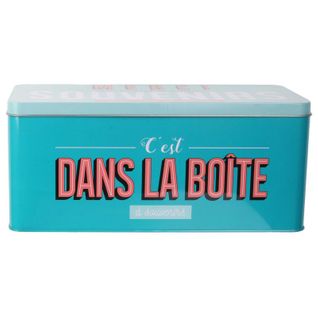 Boîte De Rangement "ma Boîte à Souvenirs" 27cm Bleu