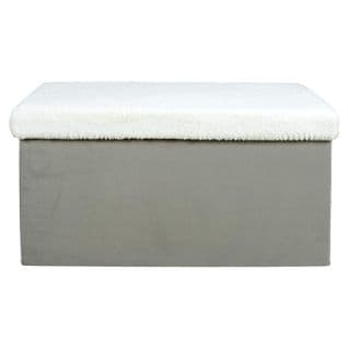 Banc et Coffre De Rangement "léo" 77cm Gris