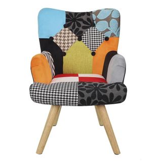 Fauteuil Patchwork Enfant "helsinki" 65cm Multicolore