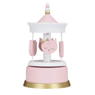 Carrousel Musical "enfant Fille" 20cm Rose