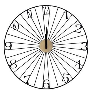 Horloge Murale Design "filaire" 50cm Noir