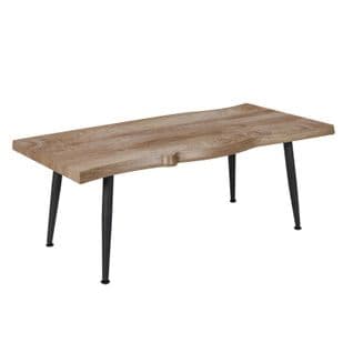 Table Basse Design "forest Ii" 100cm Naturel et Noir