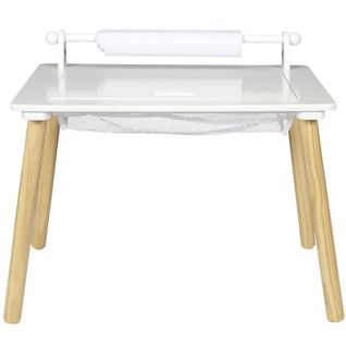 Bureau 2en1 Pour Enfant "brique" 60cm Blanc