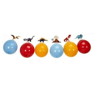 Guirlande De Ballons "dinosaure" 25cm Multicolore