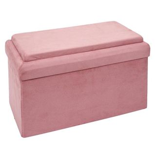 Banc Et Coffre Pliable Enfant "brique" 52cm Rose