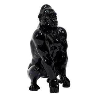 Statuette Déco Gorille "sculpture" 24cm Noir