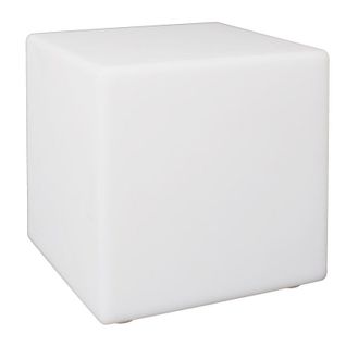 Lampe Cube D'extérieur "télécommande" 25cm Blanc