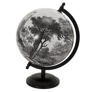 Globe Terrestre "black Forest" 31cm Noir et Blanc