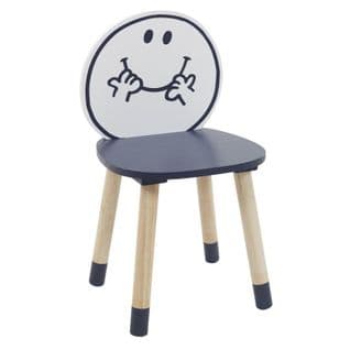 Chaise Enfant "monsieur Heureux" 52cm Bleu